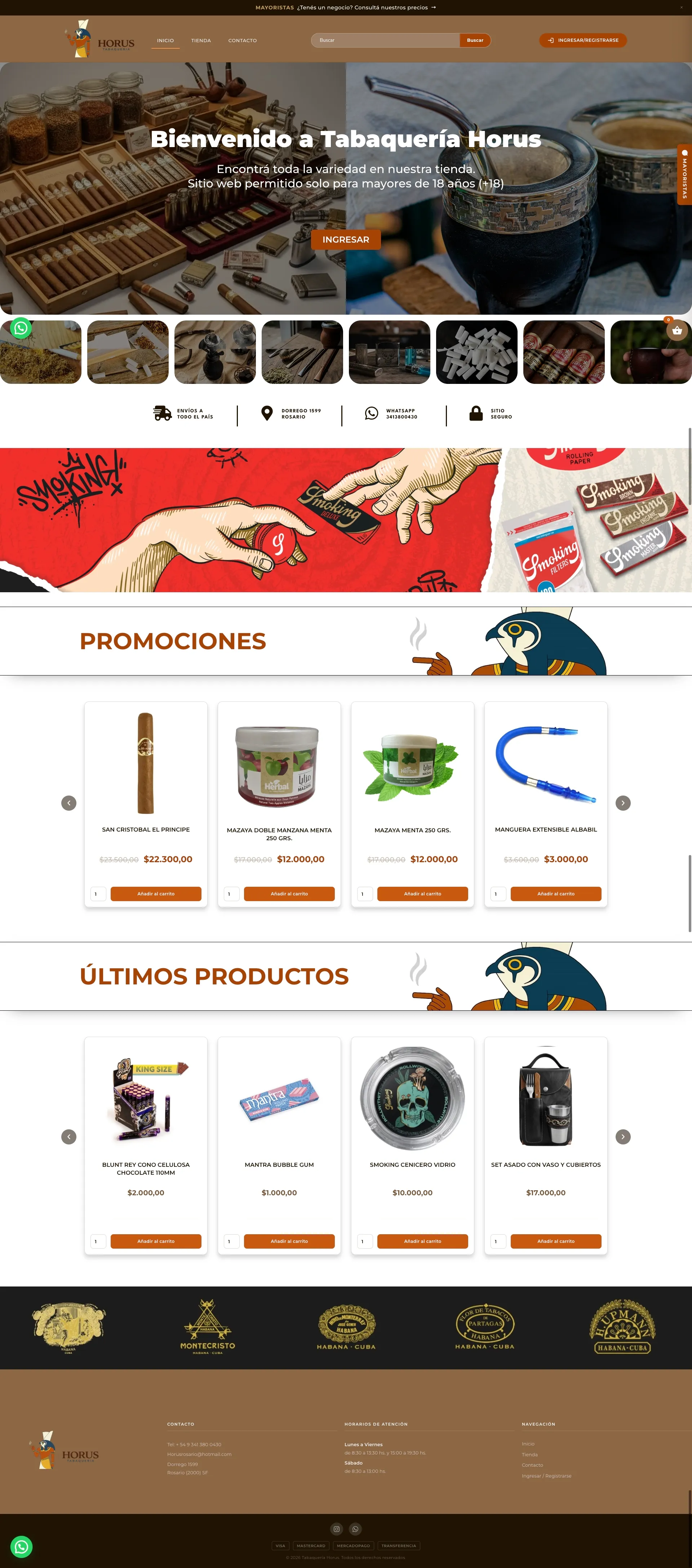 Preview de Tabaquería Horus